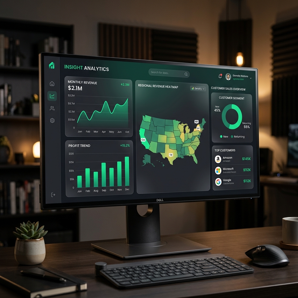 Real-time Analytics Mockup